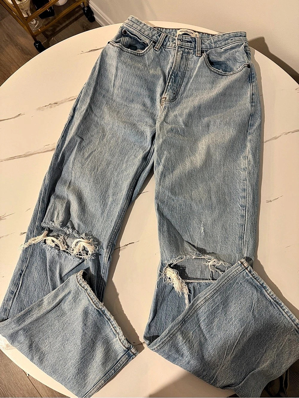 Abercrombie & Fitch Curve Love The '90s Relaxed Jean high rise CURVE LOVE 27 (4)